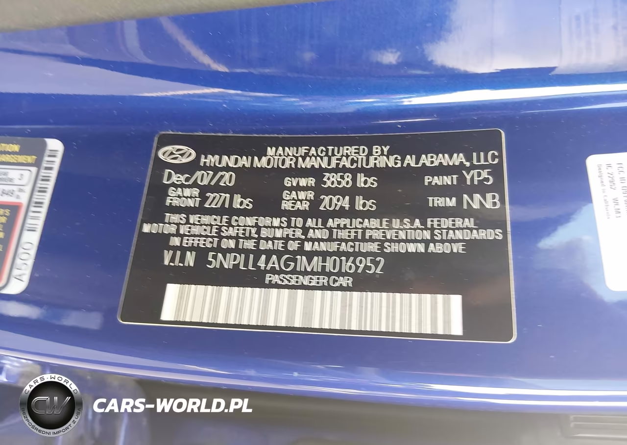 2021 Hyundai Elantra Se VIN:5NPLL4AG1MH016952 - 9