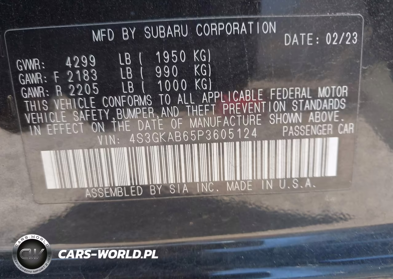 2023 Subaru Impreza Base VIN:4S3GKAB65P3605124 - 9