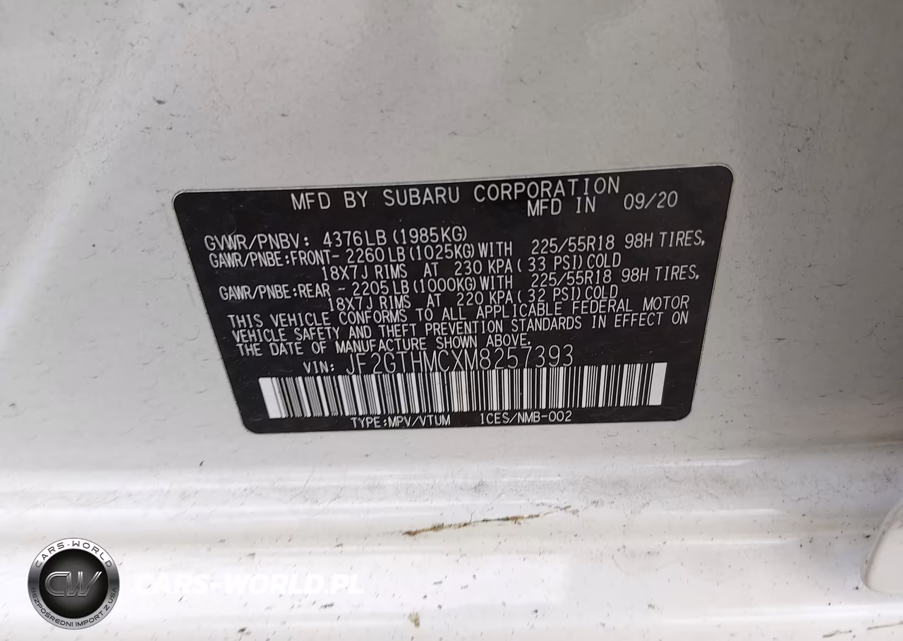 2021 Subaru Crosstrek Limited VIN:JF2GTHMCXM8257393 - 9