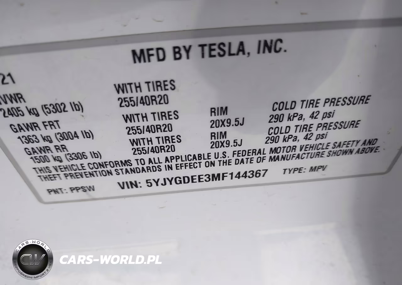 2021 Tesla Model Y Long Range Dual Motor All-Wheel Drive VIN:5YJYGDEE3MF144367 - 9