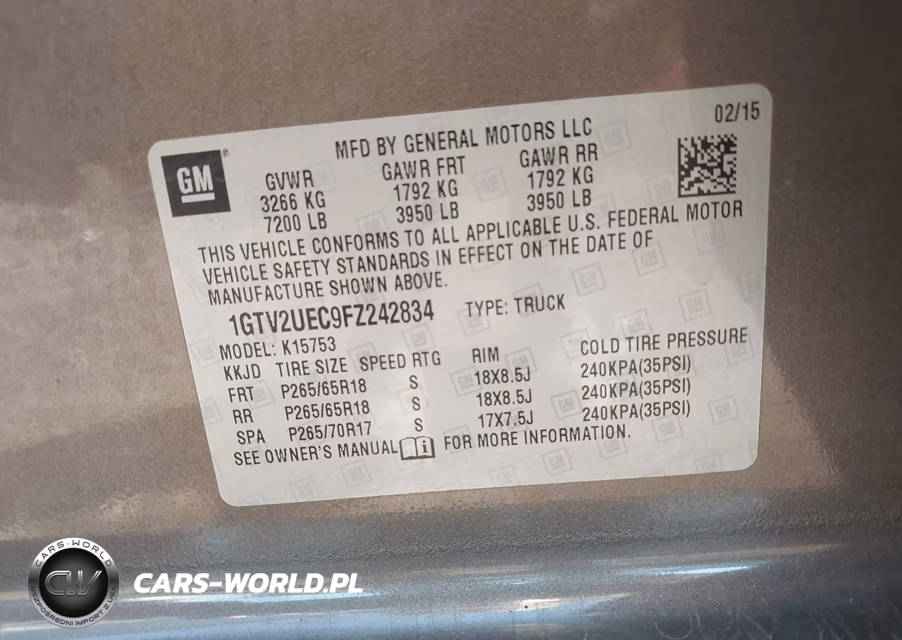 2015 GMC Sierra 1500 Sle VIN:1GTV2UEC9FZ242834 - 9