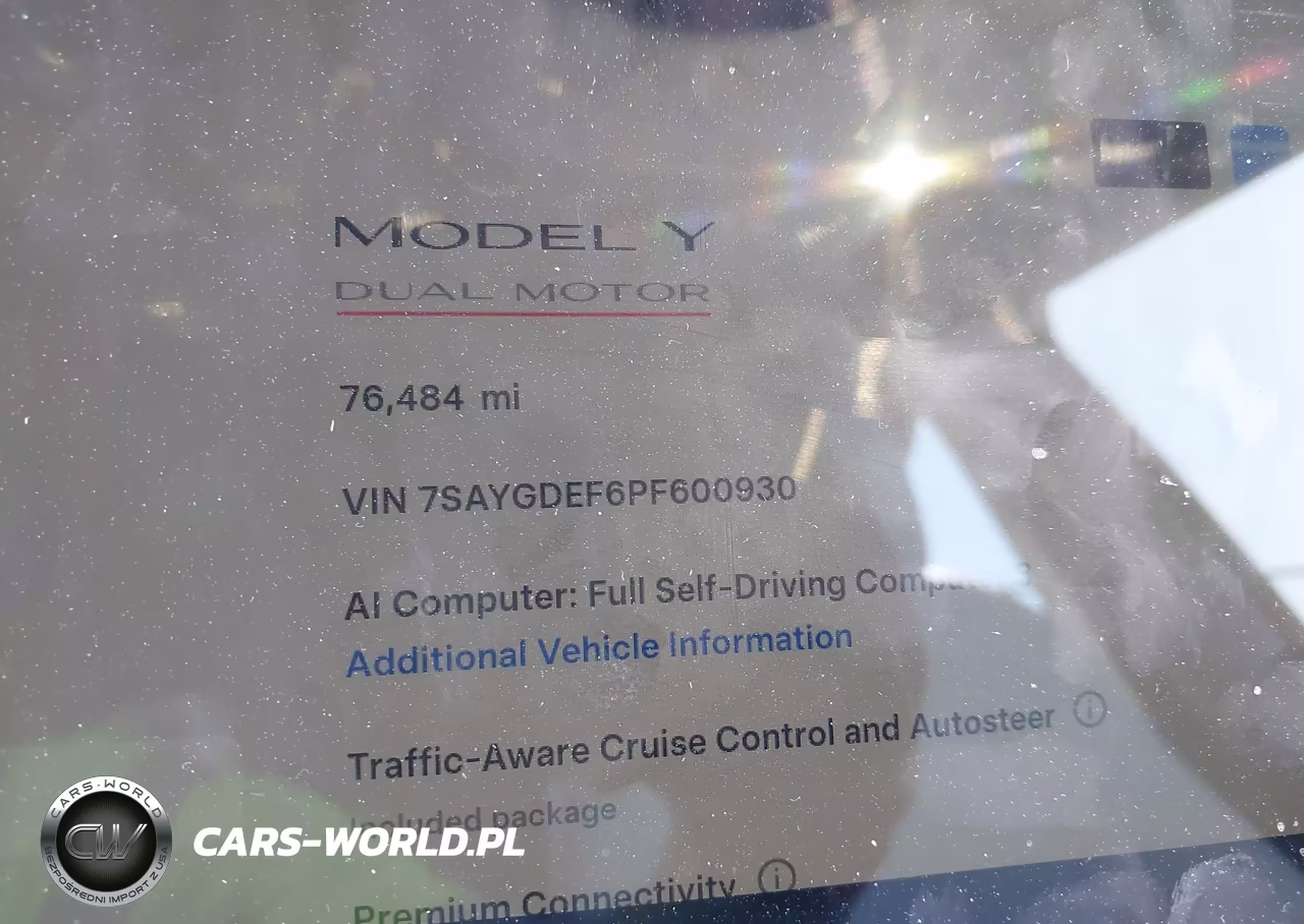 2023 Tesla Model Y Performance Dual Motor All-Wheel Drive VIN:7SAYGDEF6PF600930 - 7