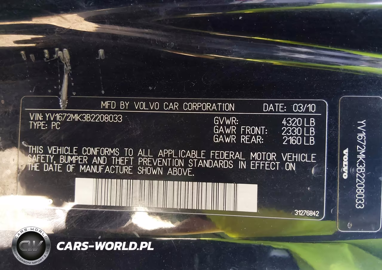 2011 Volvo C30 T5-T5 R-Design VIN:YV1672MK3B2208033 - 9