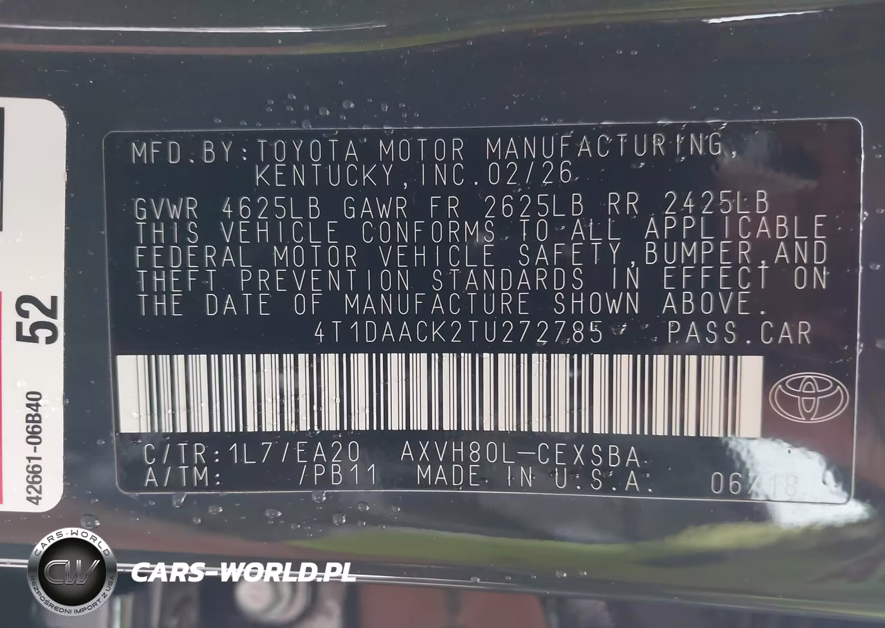 2026 Toyota Camry Se VIN:4T1DAACK2TU272785 - 9