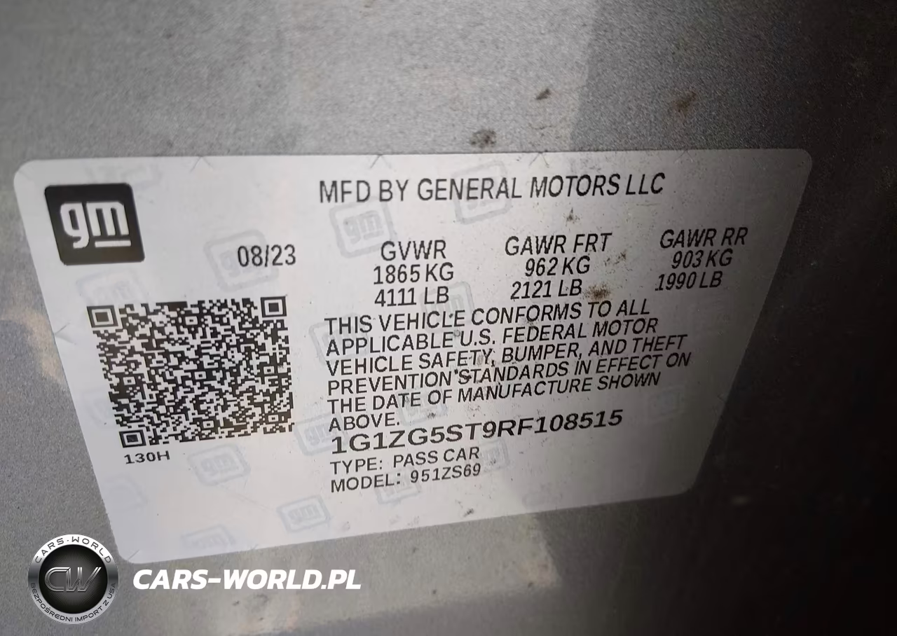 2024 Chevrolet Malibu Fwd Rs VIN:1G1ZG5ST9RF108515 - 9