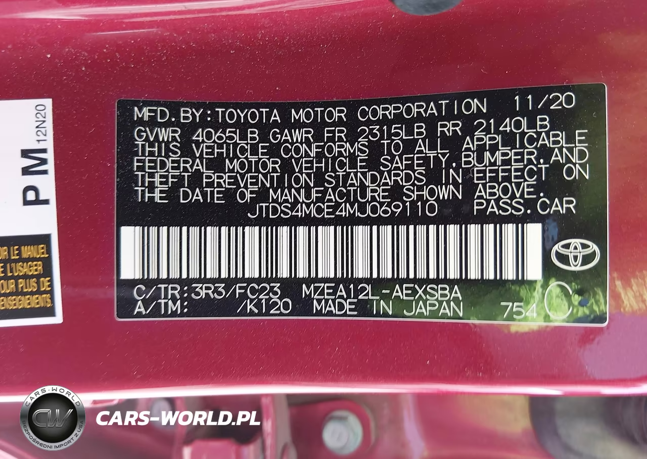 2021 Toyota Corolla Se VIN:JTDS4MCE4MJ069110 - 9