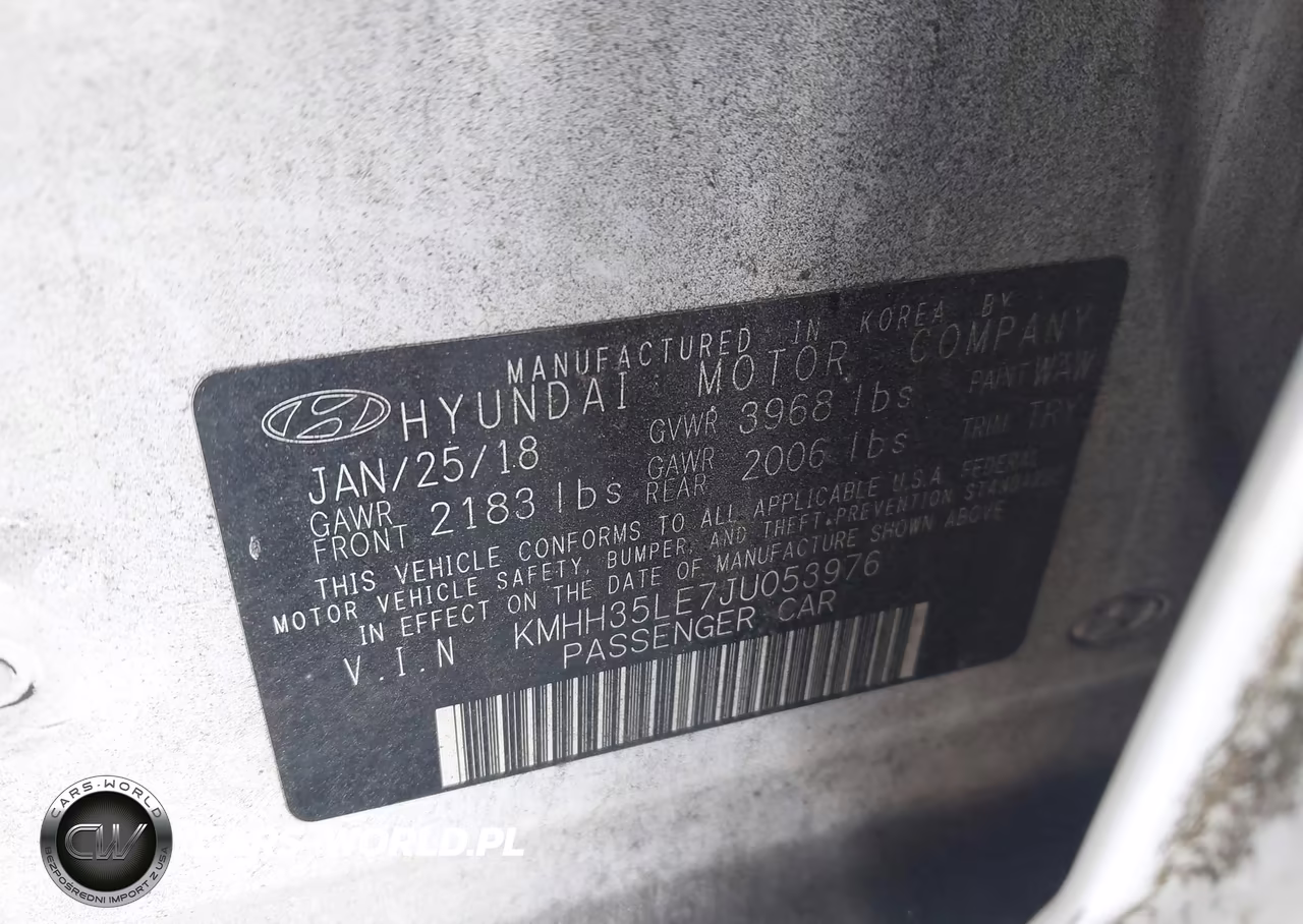 2018 Hyundai Elantra Gt VIN:KMHH35LE7JU053976 - 9