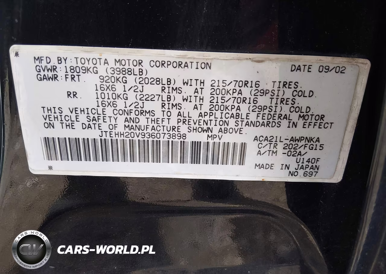 2003 Toyota Rav4 VIN:JTEHH20V936073898 - 9