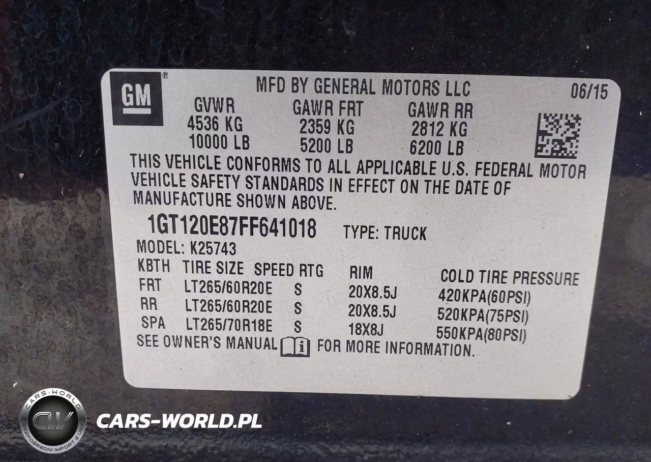 2015 GMC Sierra 2500Hd Denali VIN:1GT120E87FF641018 - 9