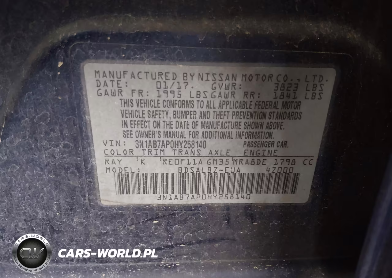 2017 Nissan Sentra S VIN:3N1AB7AP0HY258140 - 9