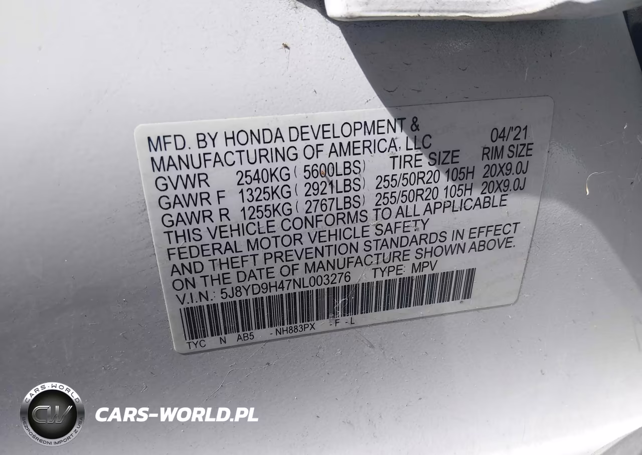 2022 Acura Mdx Technology Package VIN:5J8YD9H47NL003276 - 9