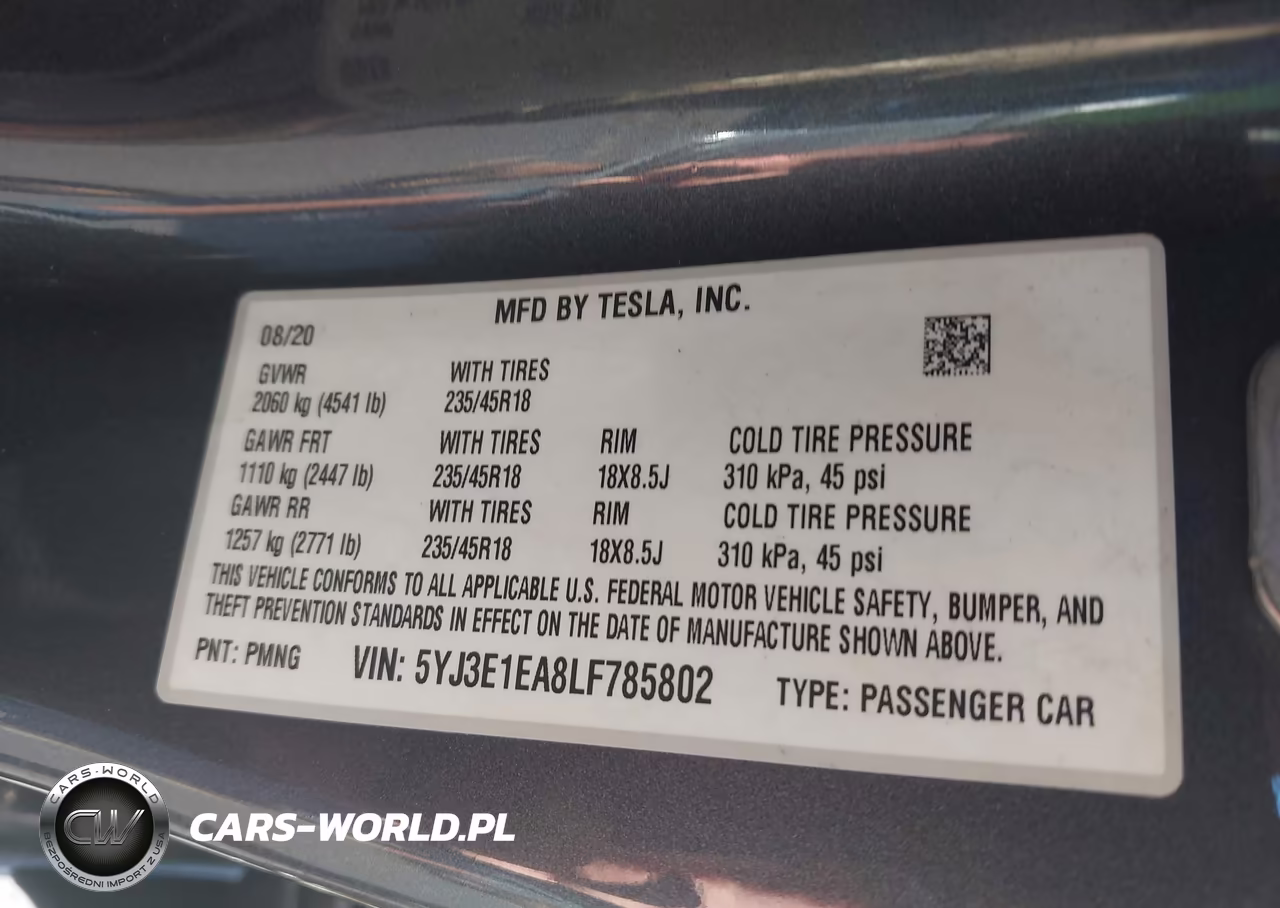 2020 Tesla Model 3 Standard Range Plus Rear-Wheel Drive-Standard Range Rear-Wheel Drive VIN:5YJ3E1EA8LF785802 - 9
