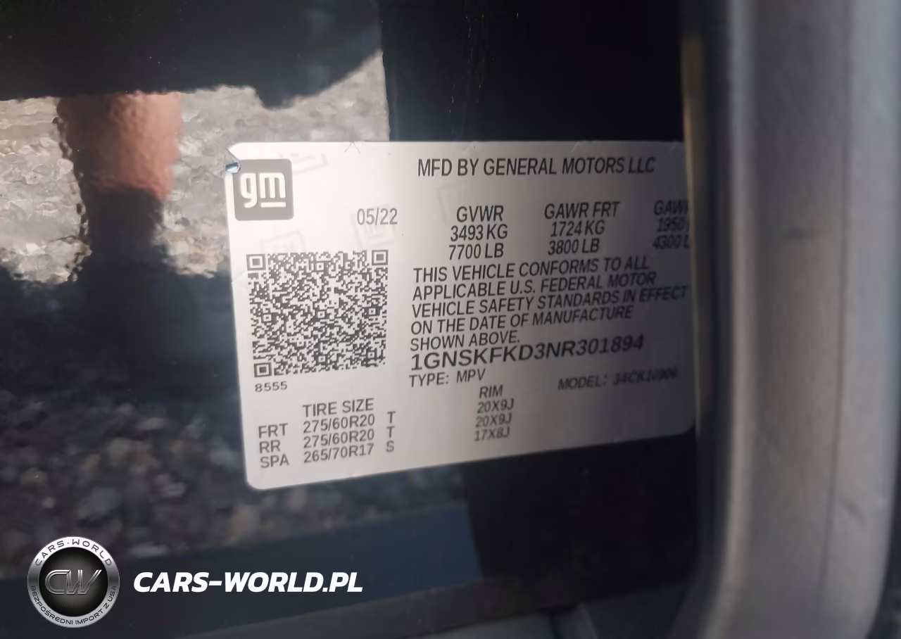 2022 Chevrolet Suburban 4Wd Premier VIN:1GNSKFKD3NR301894 - 9