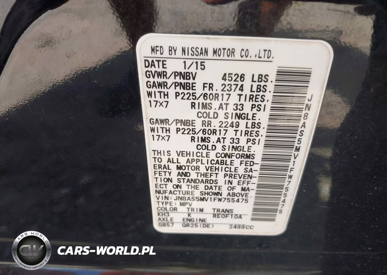 2015 Nissan Rogue Select S VIN:JN8AS5MV1FW755475 - 9