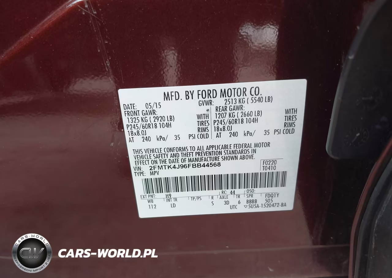 2015 Ford Edge Sel VIN:2FMTK4J96FBB44568 - 9
