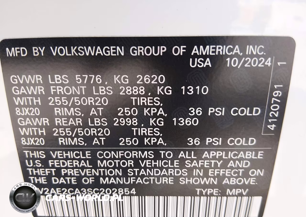 2025 Volkswagen Atlas Cross Sport 2.0T Sel R-Line Black VIN:1V2AE2CA3SC202854 - 9