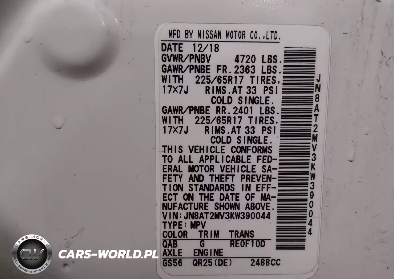2019 Nissan Rogue Sv VIN:JN8AT2MV3KW390044 - 9