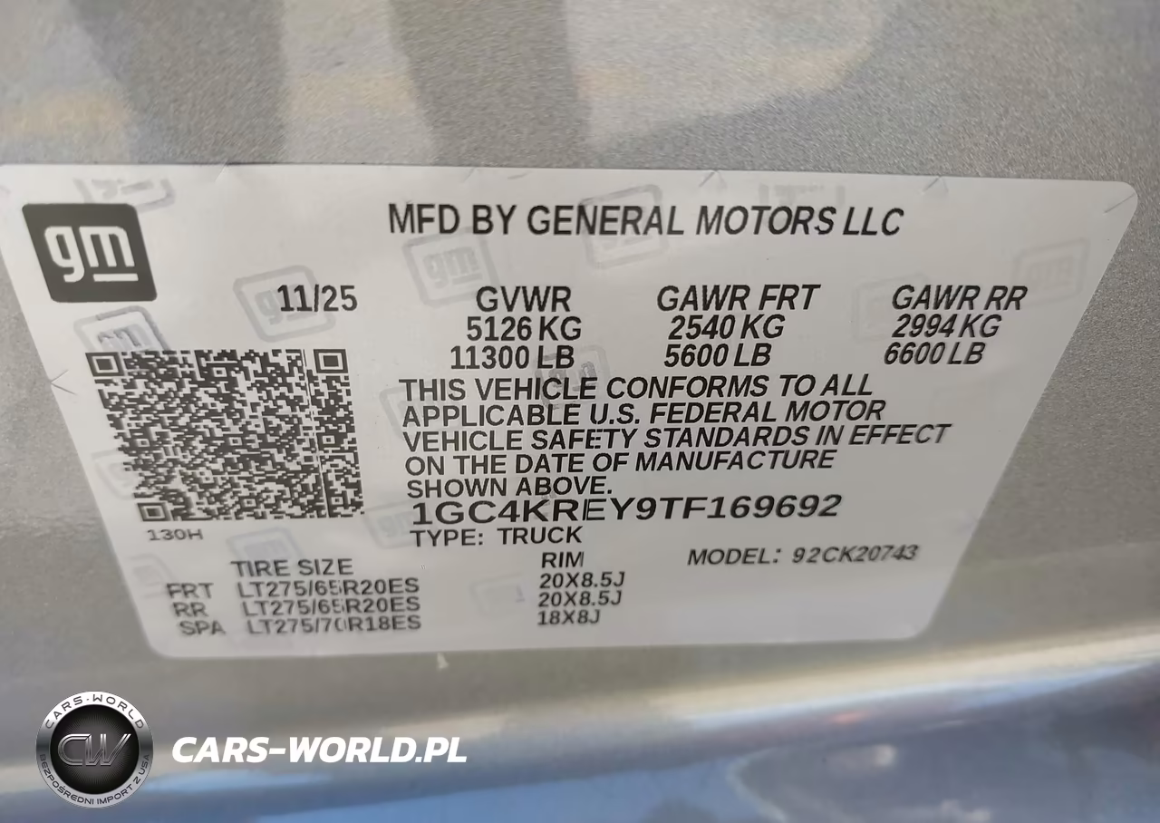 2026 Chevrolet Silverado 2500 Hd , Standard Bed, High Country, 4Wd VIN:1GC4KREY9TF169692 - 9