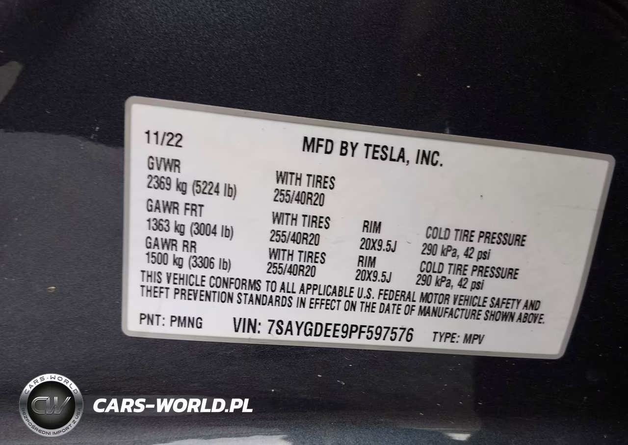 2023 Tesla Model Y Awd-Long Range Dual Motor All-Wheel Drive VIN:7SAYGDEE9PF597576 - 9