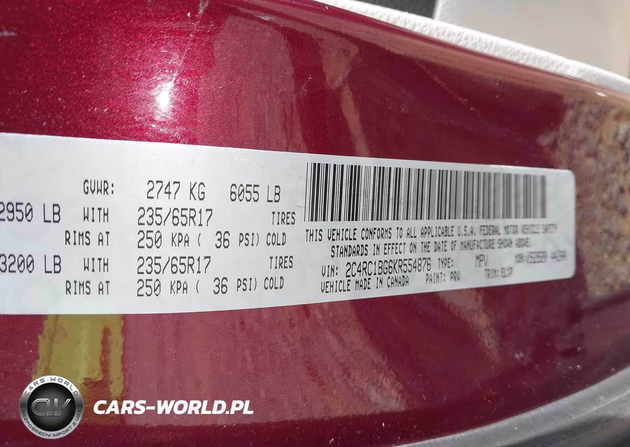 2019 Chrysler Pacifica Touring L VIN:2C4RC1BG6KR554876 - 9