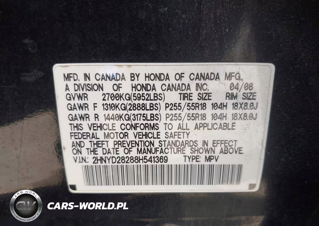 2008 Acura Mdx VIN:2HNYD28288H541369 - 9