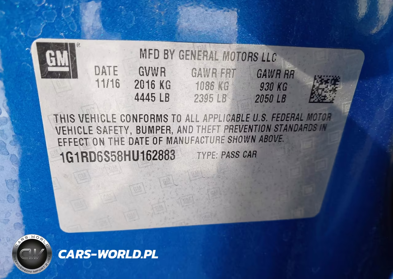 2017 Chevrolet Volt Premier VIN:1G1RD6S58HU162883 - 9