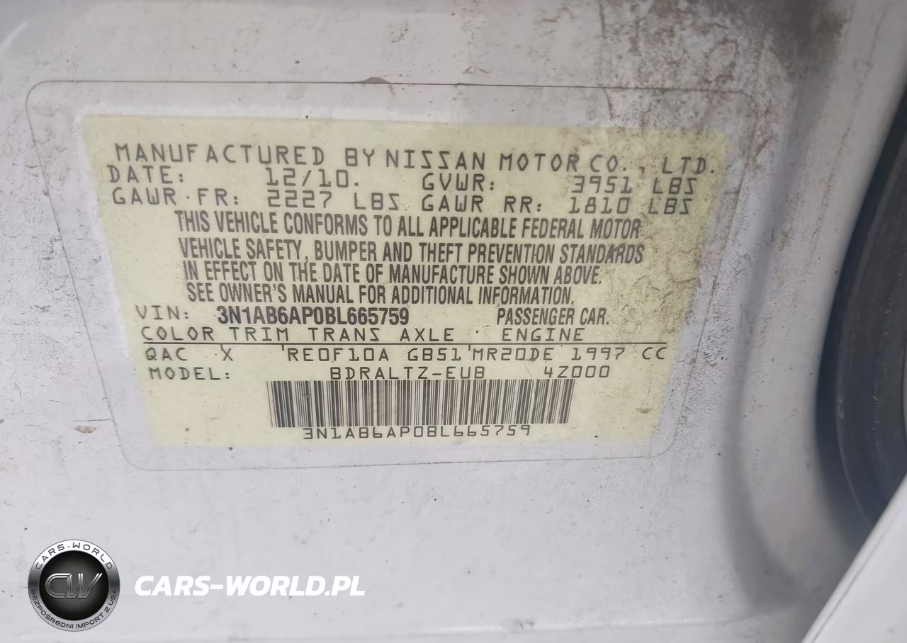 2011 Nissan Sentra 2.0Sr VIN:3N1AB6AP0BL665759 - 9