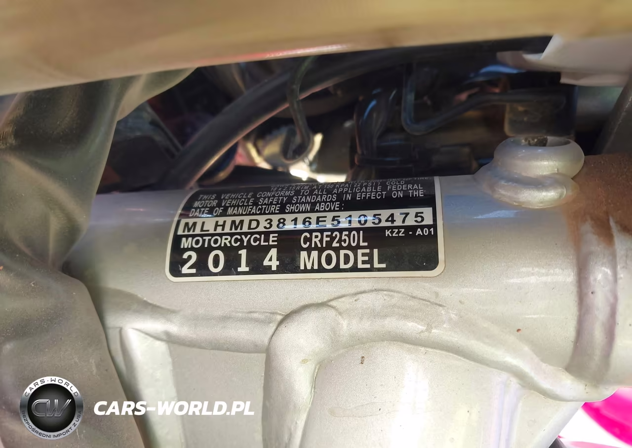 2014 Honda Crf250 L VIN:MLHMD3816E5105475 - 10