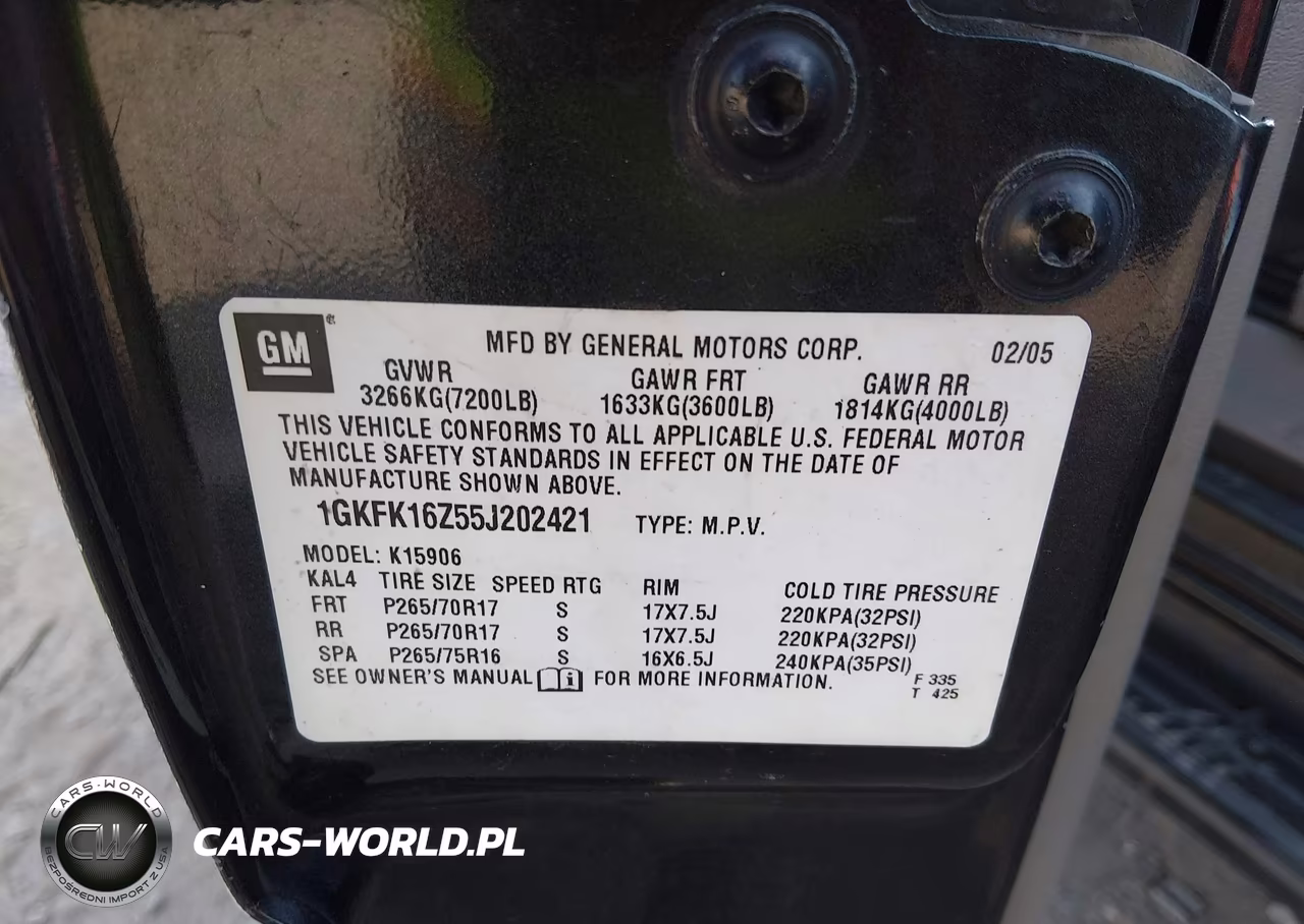 2005 GMC Yukon Xl 1500 Slt VIN:1GKFK16Z55J202421 - 9