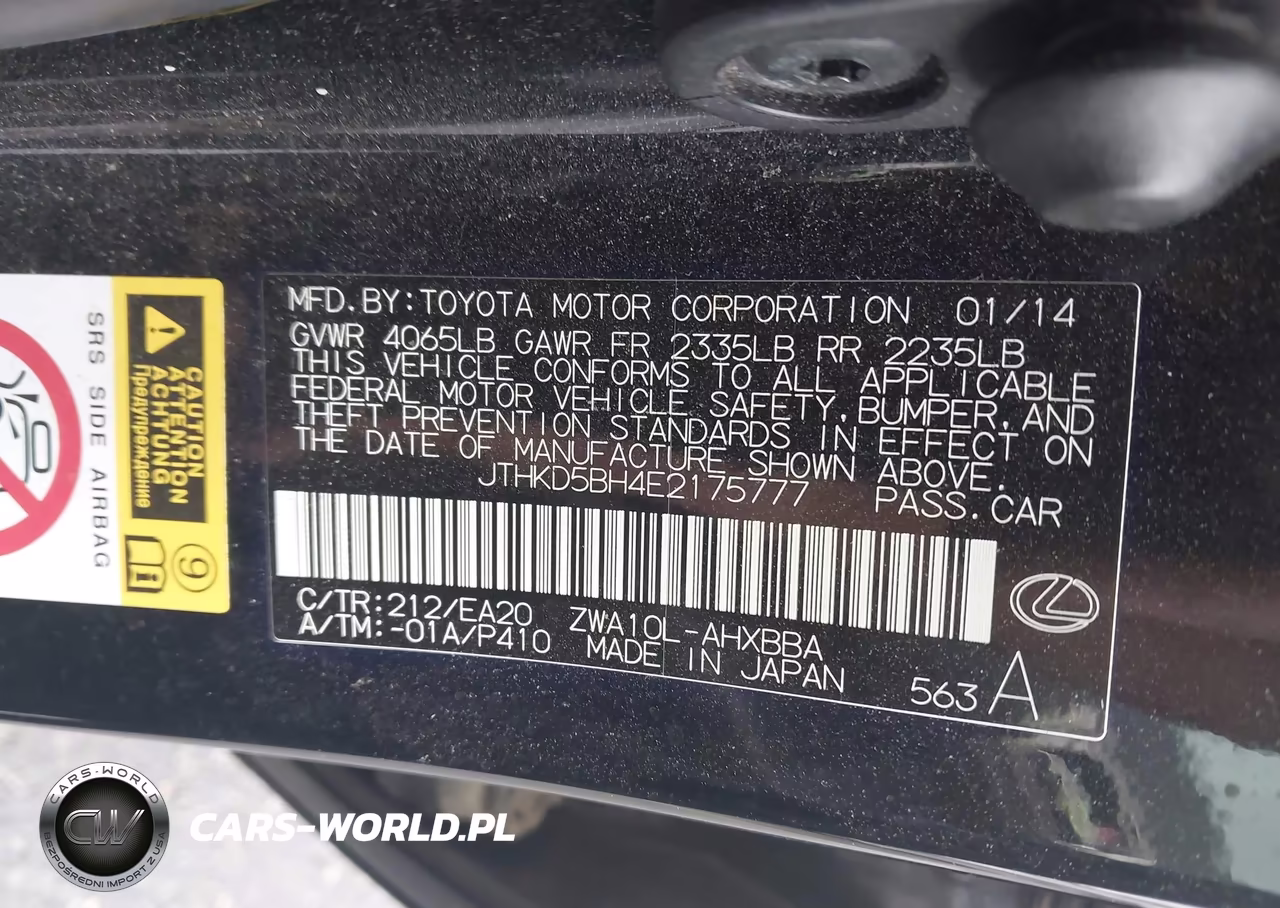2014 Lexus Ct 200H VIN:JTHKD5BH4E2175777 - 9