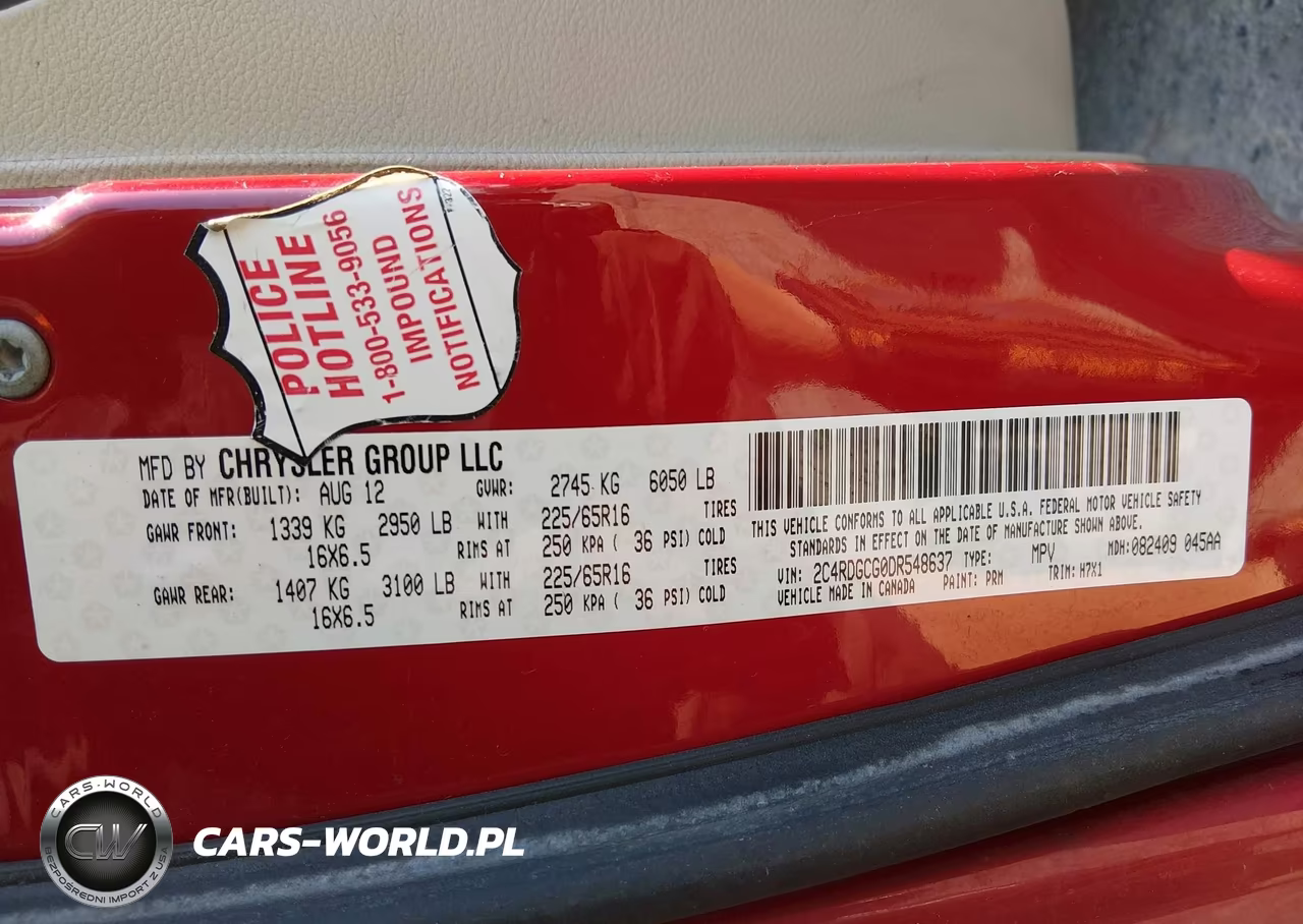 2013 Dodge Grand Caravan Sxt VIN:2C4RDGCG0DR548637 - 9