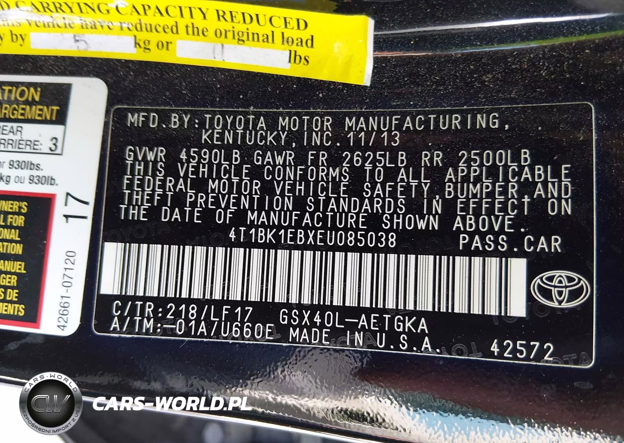 2014 Toyota Avalon Xle Premium VIN:4T1BK1EBXEU085038 - 9