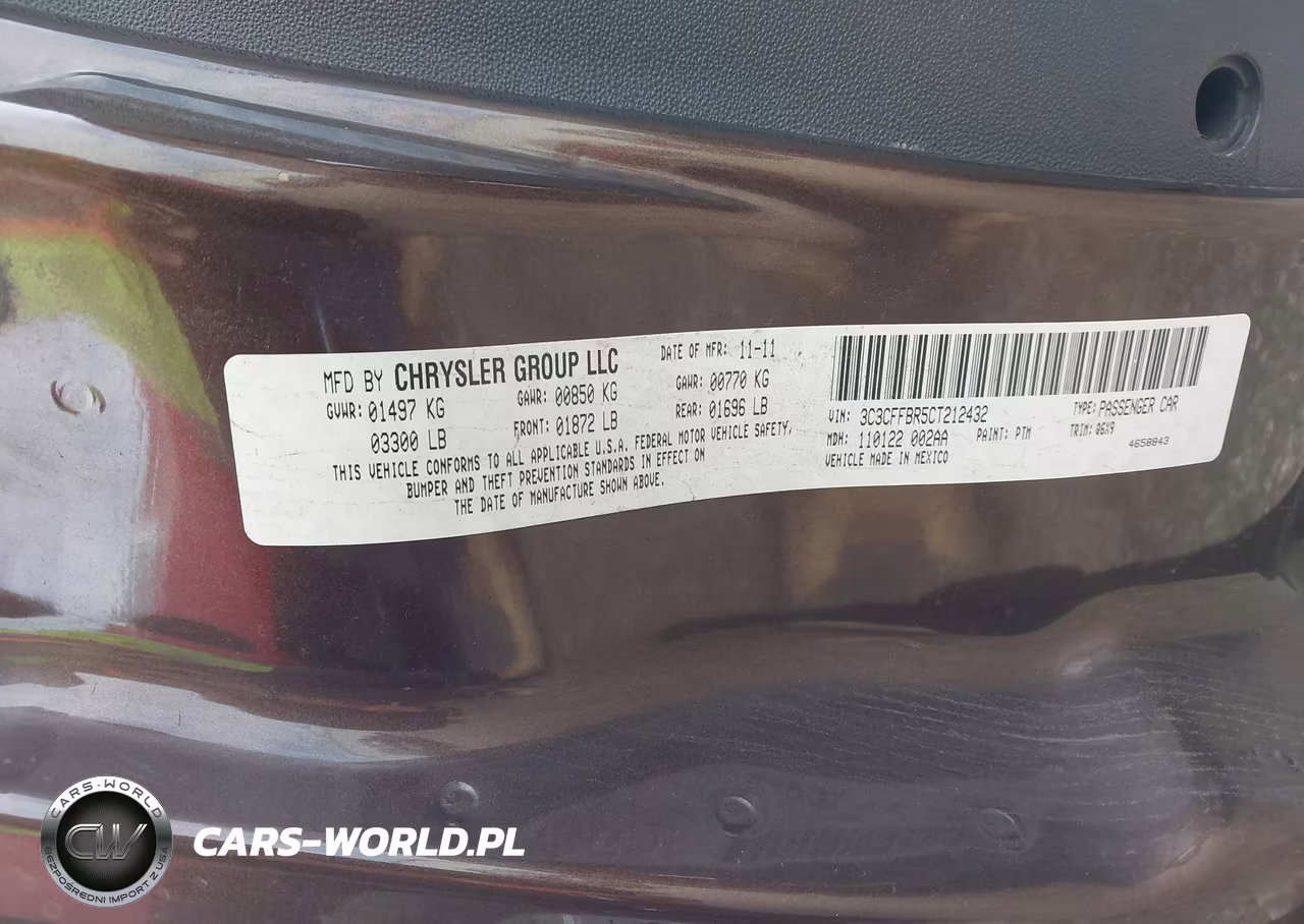 2012 Fiat 500 Sport VIN:3C3CFFBR5CT212432 - 9