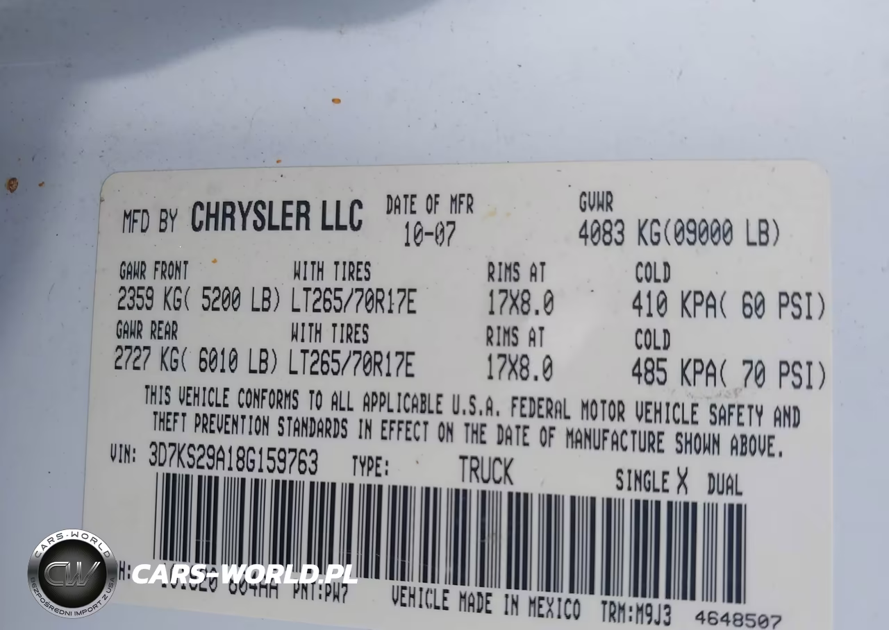 2008 Dodge Ram 2500 Sxt-Slt VIN:3D7KS29A18G159763 - 9