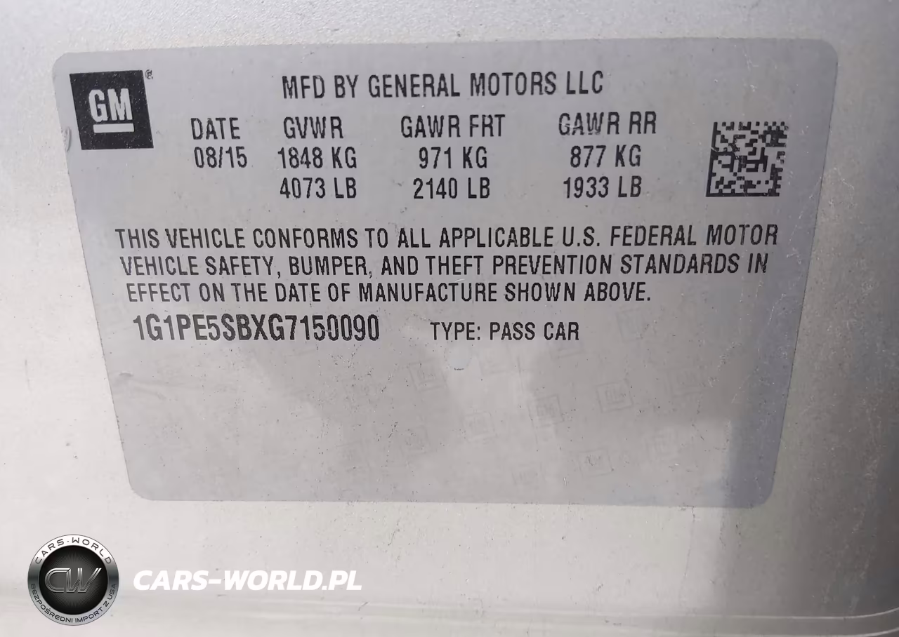 2016 Chevrolet Cruze Limited 1Lt Auto VIN:1G1PE5SBXG7150090 - 9