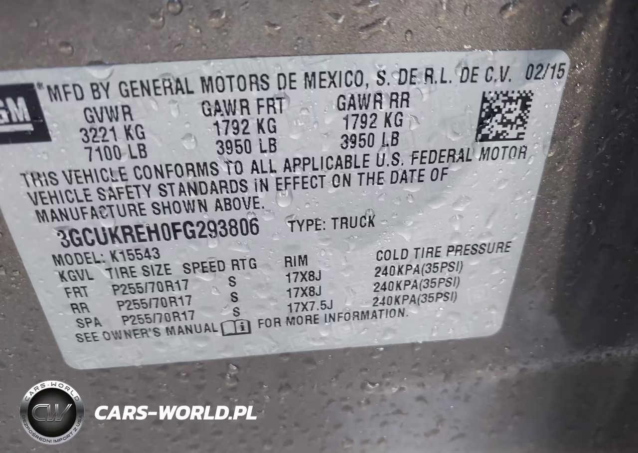 2015 Chevrolet Silverado 1500 1Lt VIN:3GCUKREH0FG293806 - 9