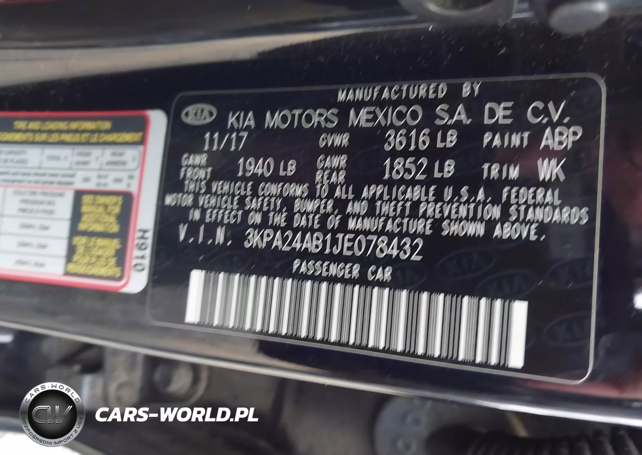 2018 Kia Rio S VIN:3KPA24AB1JE078432 - 9