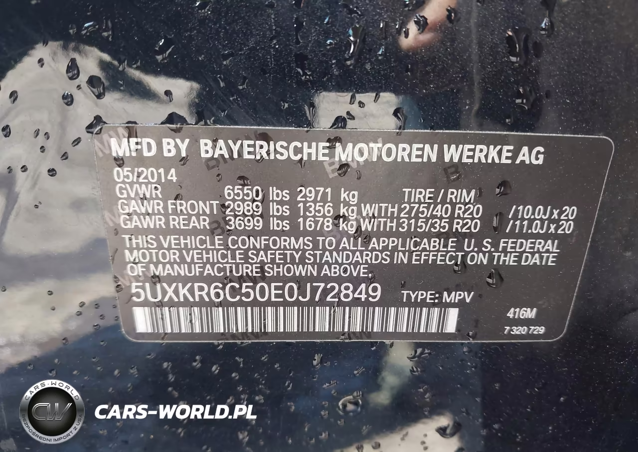 2014 BMW X5 xDrive50I VIN:5UXKR6C50E0J72849 - 9