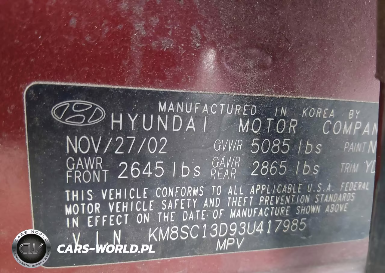 2003 Hyundai Santa Fe Gls-Lx VIN:KM8SC13D93U417985 - 9