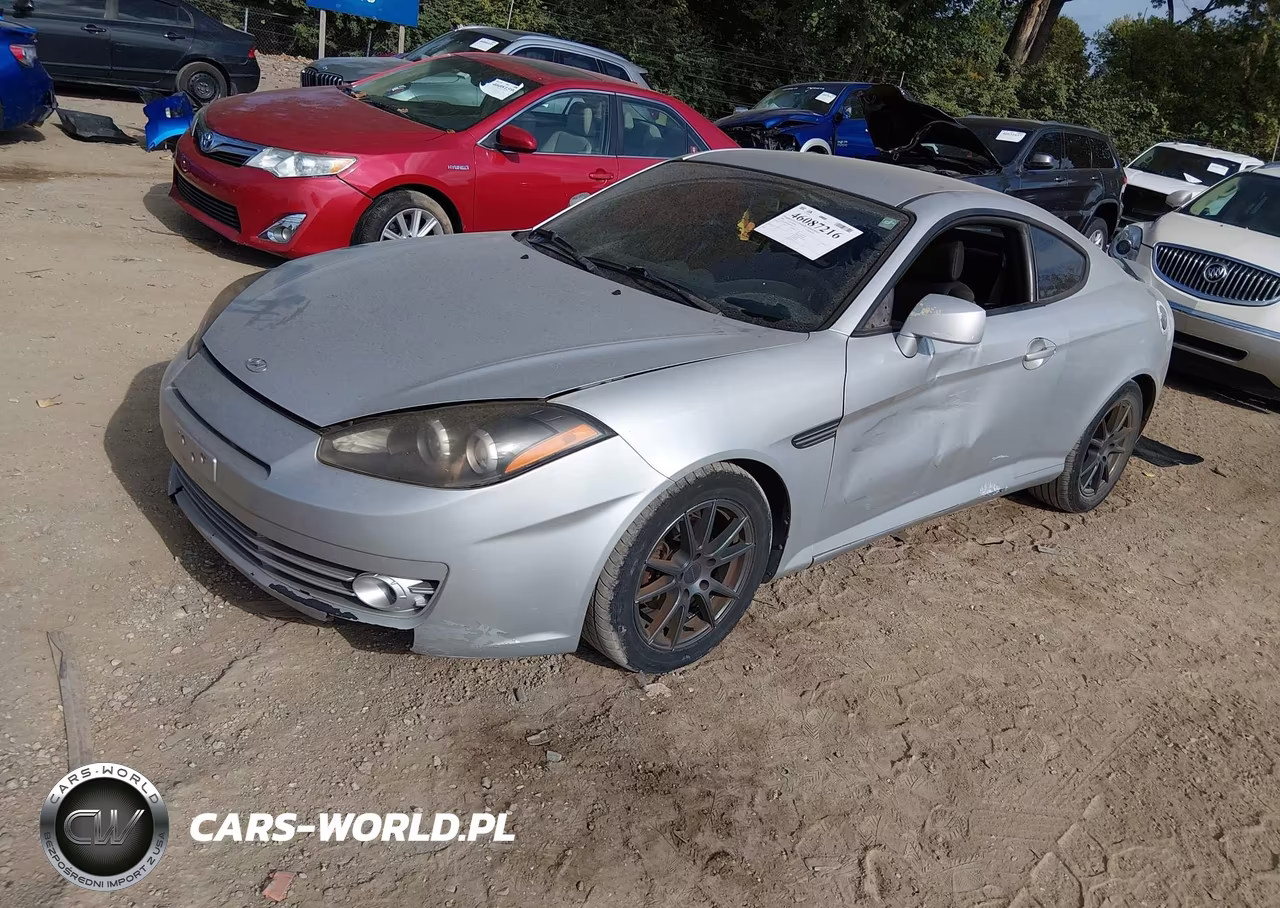 2008 Hyundai Tiburon Gs VIN:KMHHM66D48U265220 - 2
