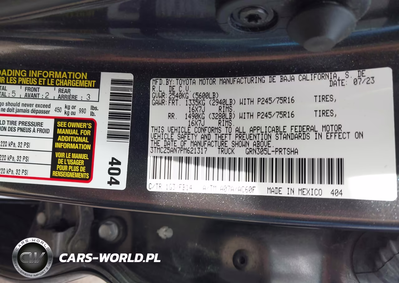 2023 Toyota Tacoma Sr V6 VIN:3TMCZ5AN7PM621317 - 9