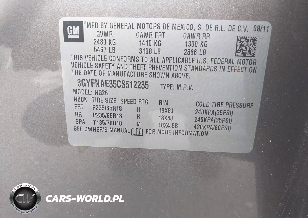 2012 Cadillac Srx Luxury Collection VIN:3GYFNAE35CS512235 - 9