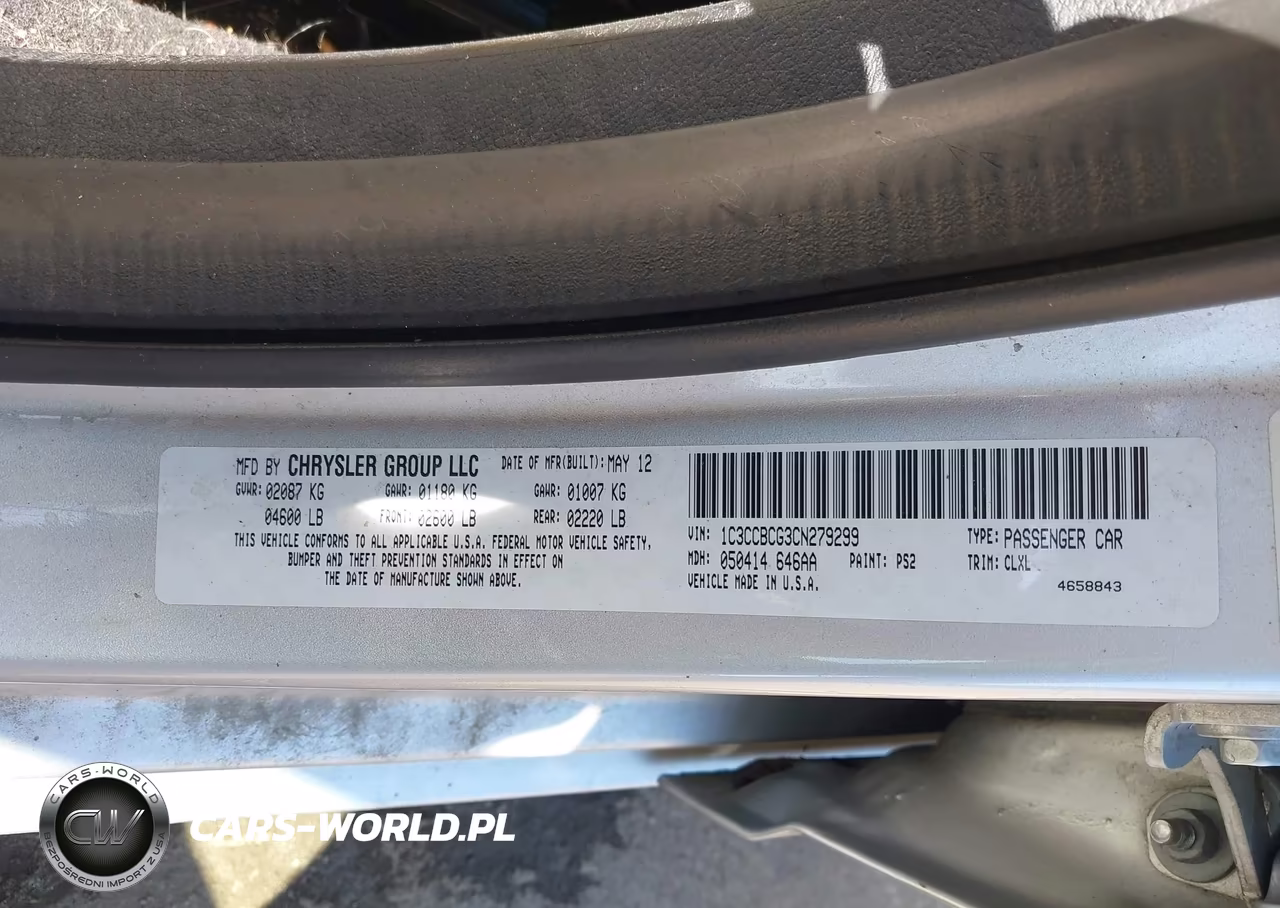 2012 Chrysler 200 Limited VIN:1C3CCBCG3CN279299 - 9