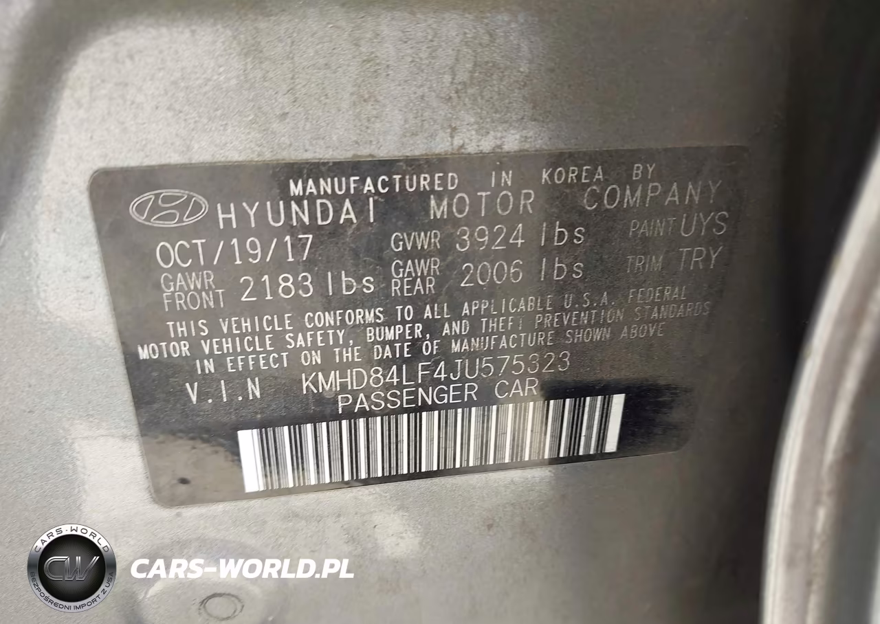 2018 Hyundai Elantra Value Edition VIN:KMHD84LF4JU575323 - 9