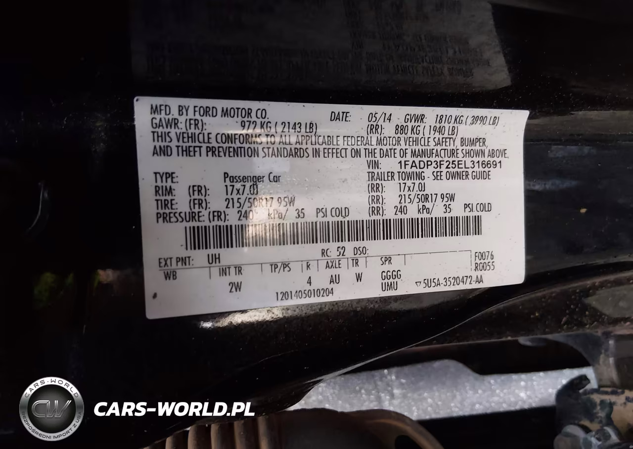 2014 Ford Focus Se VIN:1FADP3F25EL316691 - 9