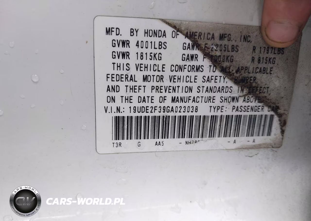 2016 Acura Ilx 2.4L-Acurawatch Plus Package VIN:19UDE2F39GA023038 - 9