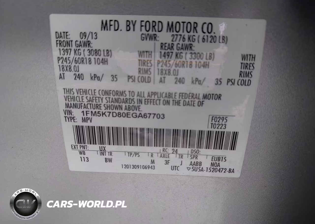 2014 Ford Explorer Xlt VIN:1FM5K7D80EGA67703 - 9