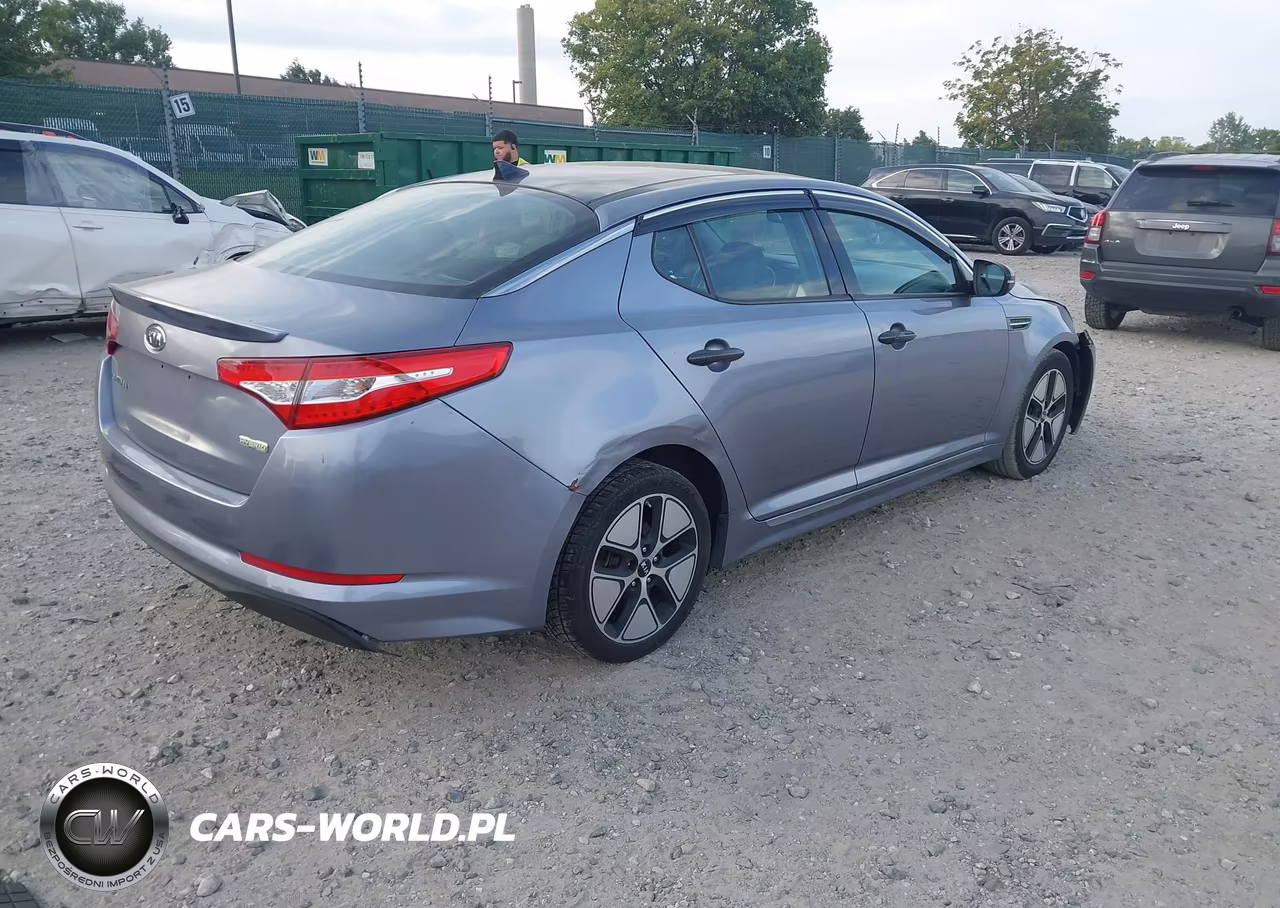 2011 Kia Optima Hybrid VIN:KNAGM4AD2B5000449 - 4