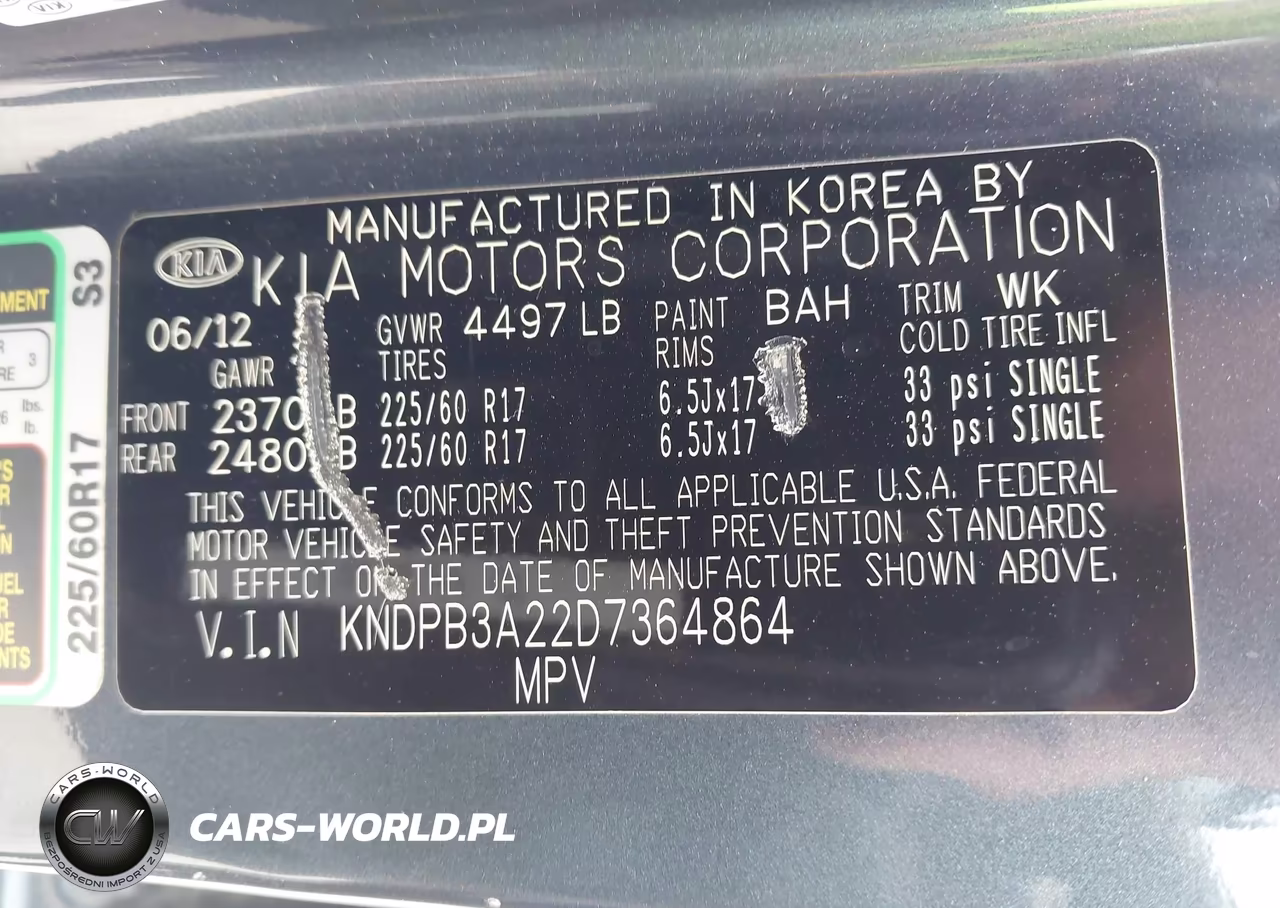 2013 Kia Sportage Lx VIN:KNDPB3A22D7364864 - 9