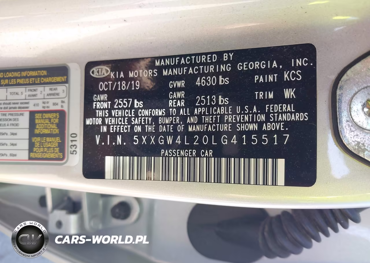 2020 Kia Optima Sx Turbo VIN:5XXGW4L20LG415517 - 9